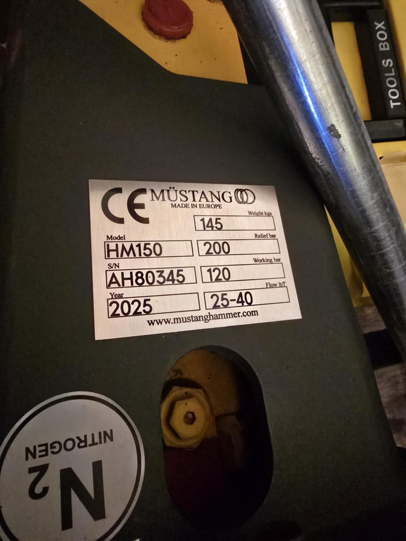 Hidraulinis plaktukas Mustang HM150 - Image 3