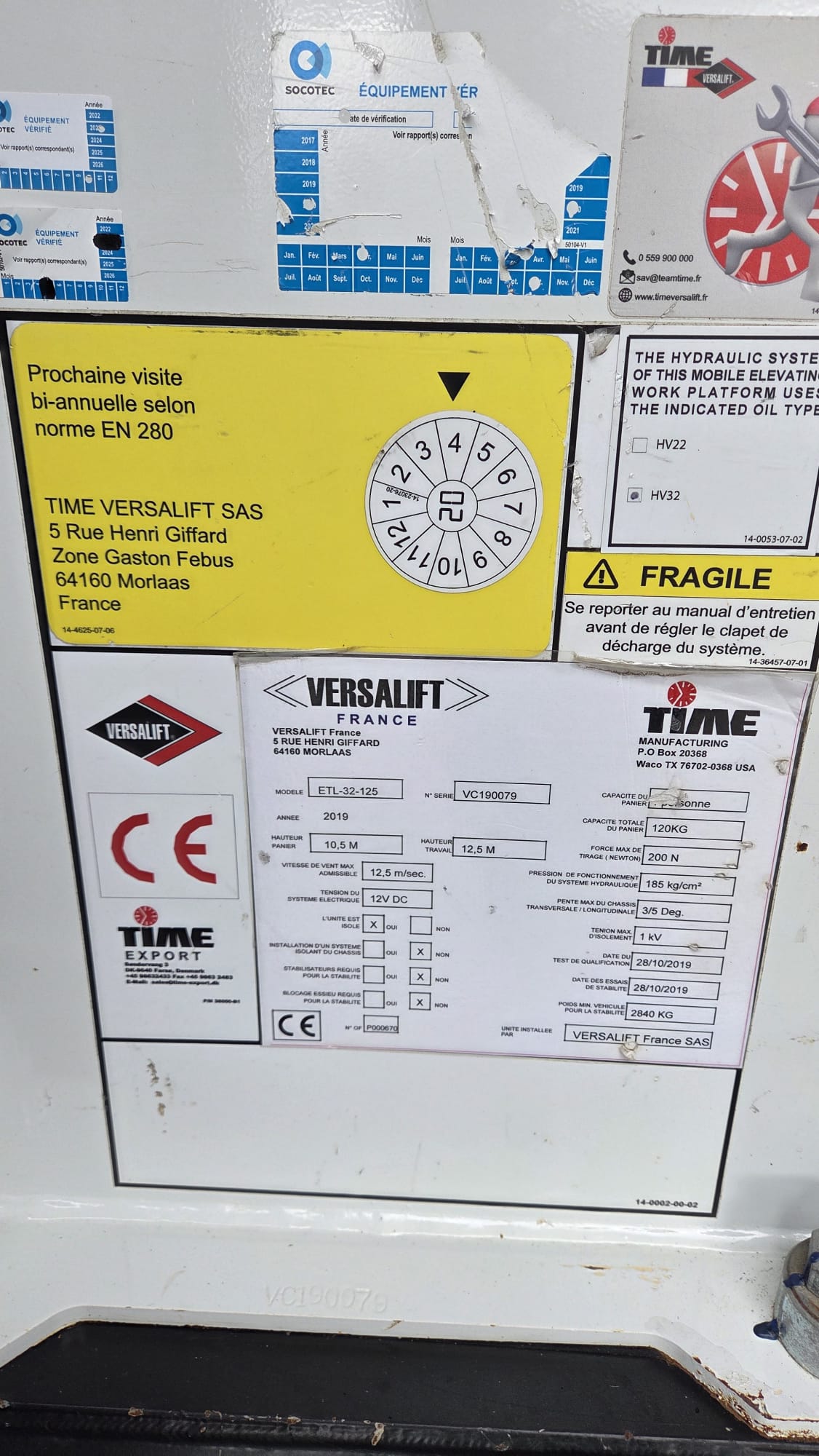 Automobilinis bokštelis Renault Master Time ETL-32-125 - Image 16