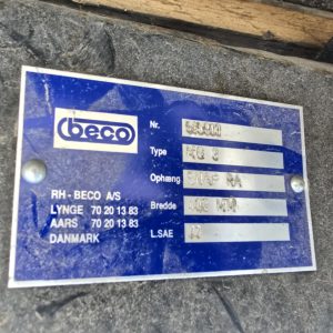 185 Ekskavatoriaus kaušas Beco