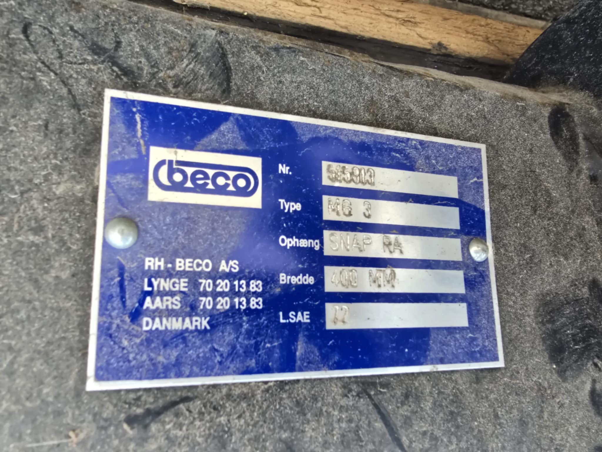 185 Ekskavatoriaus kaušas Beco - Image 3