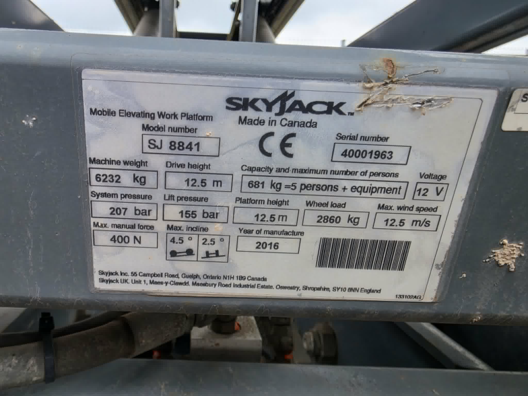 Žirklinis keltuvas Skyjack SJ 8841 - Image 22