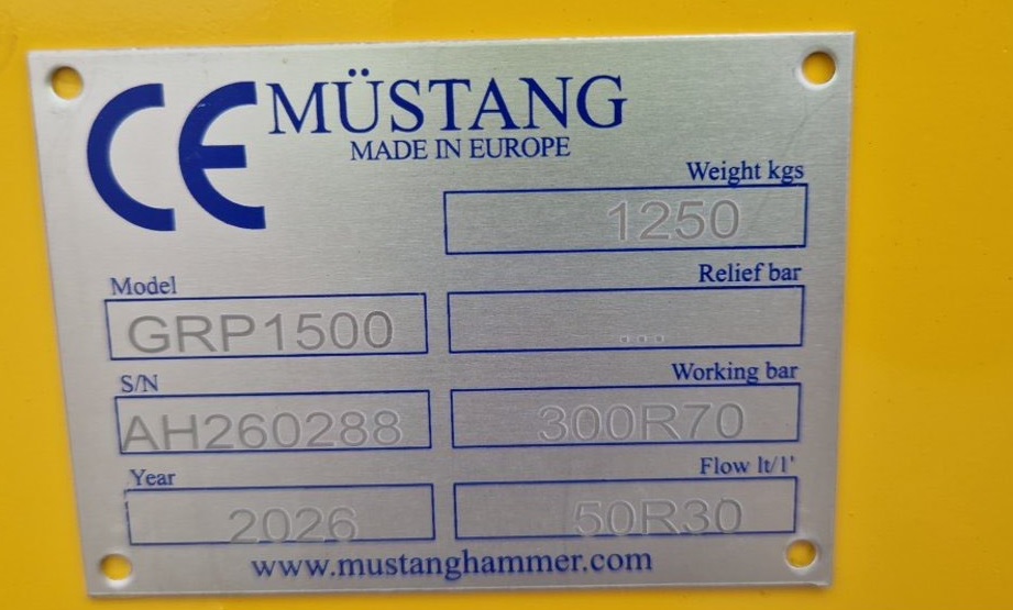 Hidraulinis griebtuvas Mustang GRP1500 - Image 3